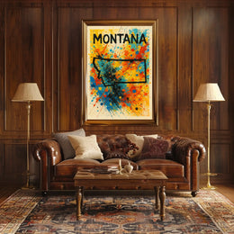Montana Splash Poster