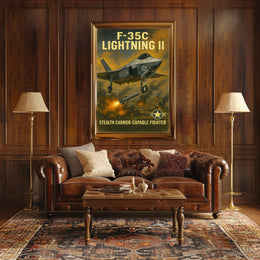 F-35C Lightning II Poster PosterGoat