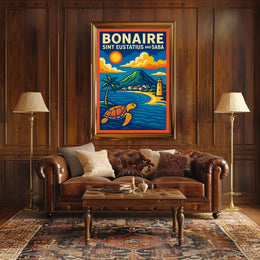 Discover Bonaire, Sint Eustatius, And Poster
