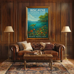 Biscayne National Park Underwater Serenity National Park Poster