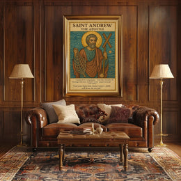 Saint Andrew Religious Icon Poster Cultural or Heritage Poster