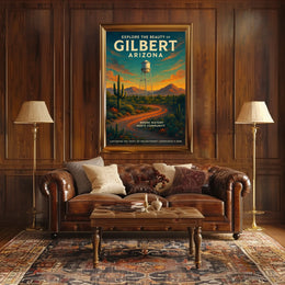 Discover Gilbert Arizona Poster Southwest Charm For Homes