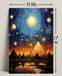 Celestial Pyramids Poster