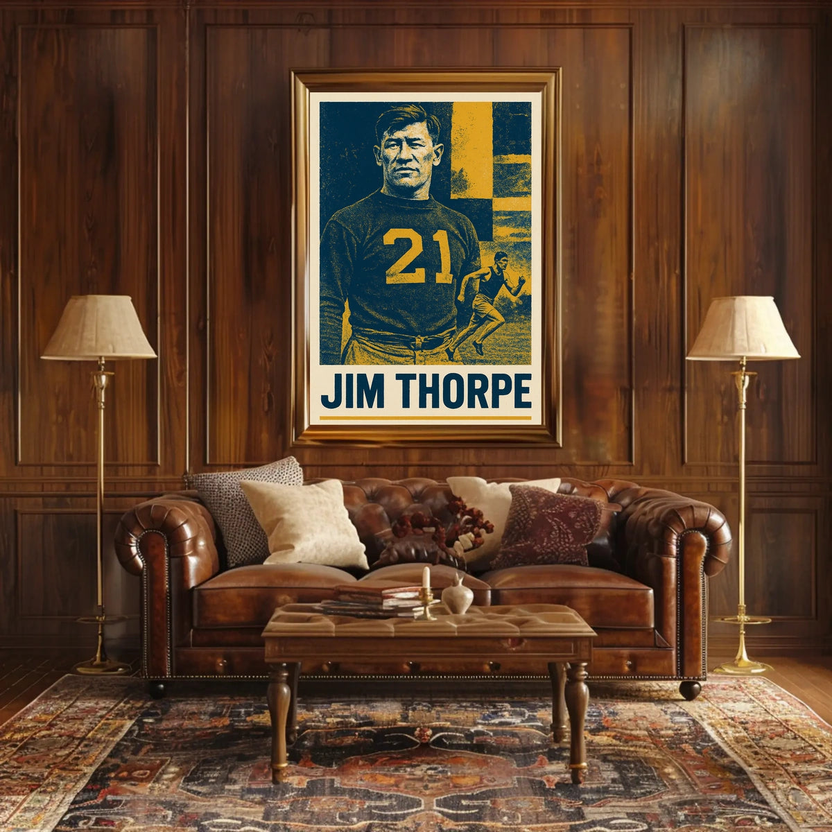 Jim Thorpe Legendary Athlete Poster