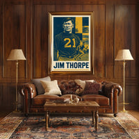 Jim Thorpe Legendary Athlete Poster