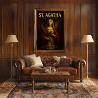 St. Agatha A Legacy of Faith and Courage Poster PosterGoat