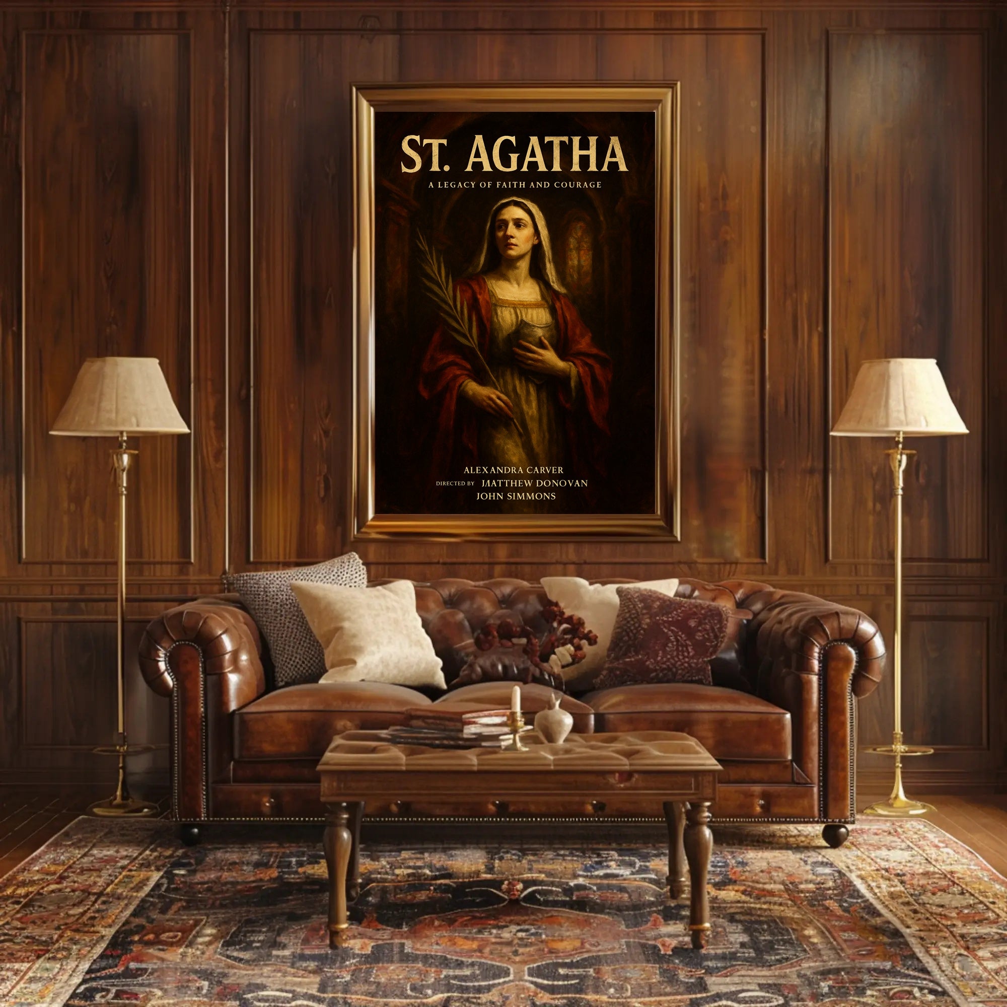 St. Agatha A Legacy of Faith and Courage Poster PosterGoat