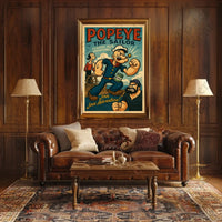 Cartoon Sailor Adventure: Vintage Pop Culture Poster