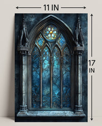 Gothic Stained Glass Window Poster