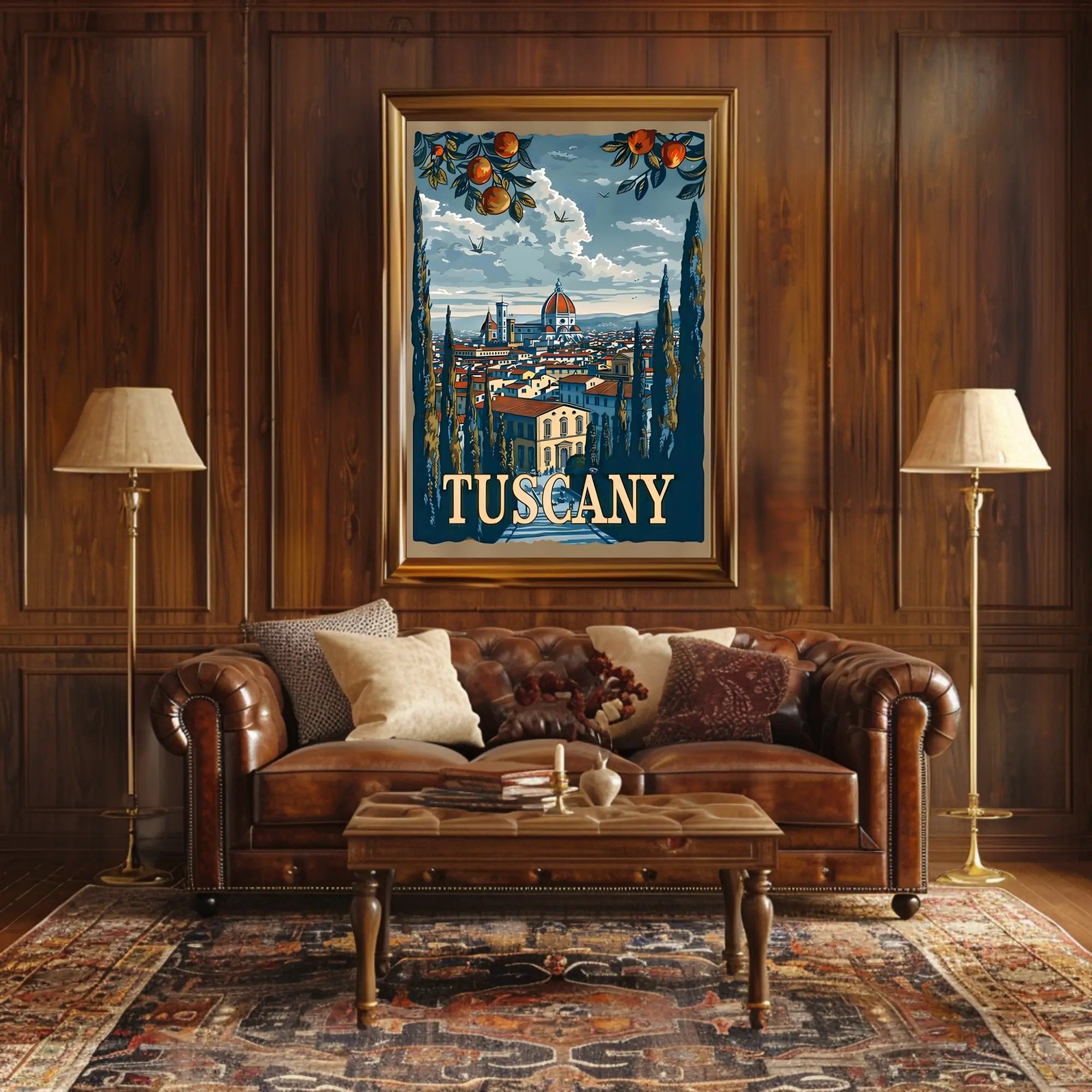 Scenic Tuscany: A Panoramic View of Tradition and Nature Poster