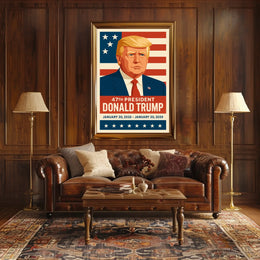 Trump Visionary Leader Patriot Pop Art Poster