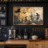 Mystical Gothic Ravens Fantasy Art Poster Print