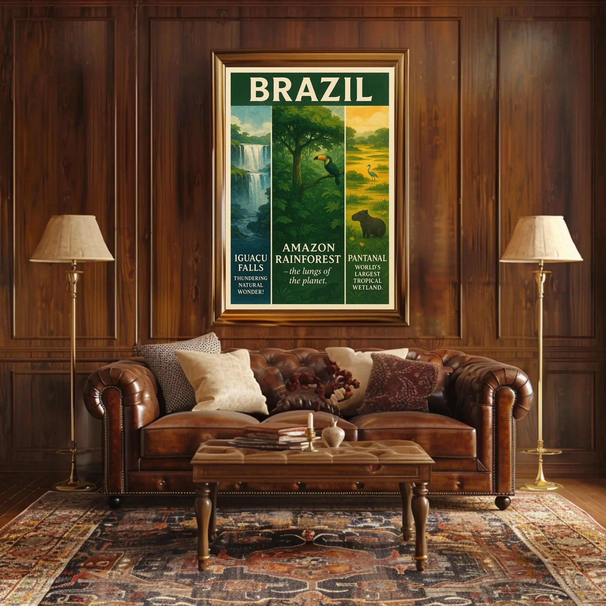 Wonders of Brazil Poster PosterGoat