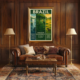 Wonders of Brazil Poster PosterGoat