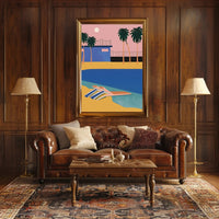 Tropical Sunset Retreat Poster