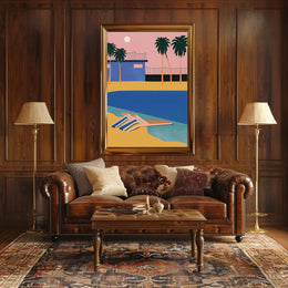 Tropical Sunset Retreat Poster