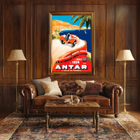 Monte Carlo Rally Advertisement Poster