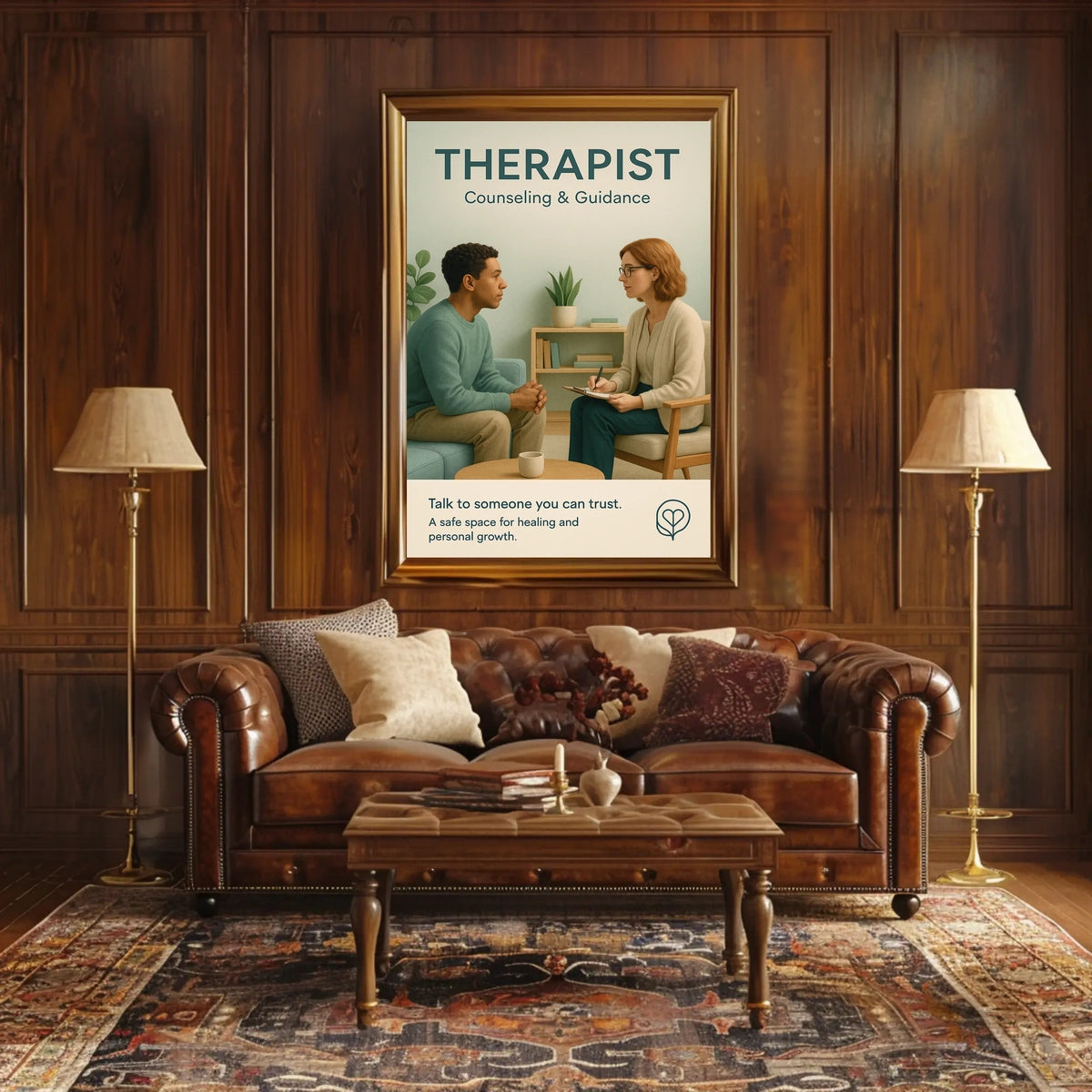 Therapist Counseling Guidance Poster