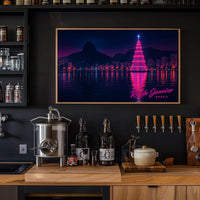 Rio de Janeiro Nightscape Poster