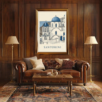 Santorini Serenity Poster
