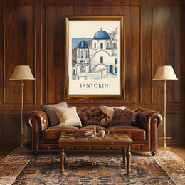 Santorini Serenity Poster