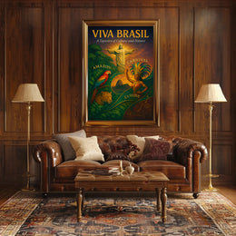 Viva Brasil A Tapestry of Culture and Nature Poster