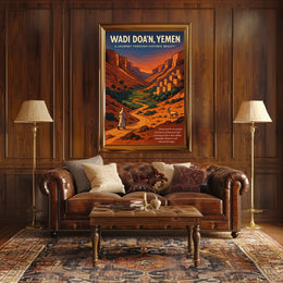 Wadi DoaN, Yemen A Journey Through Poster