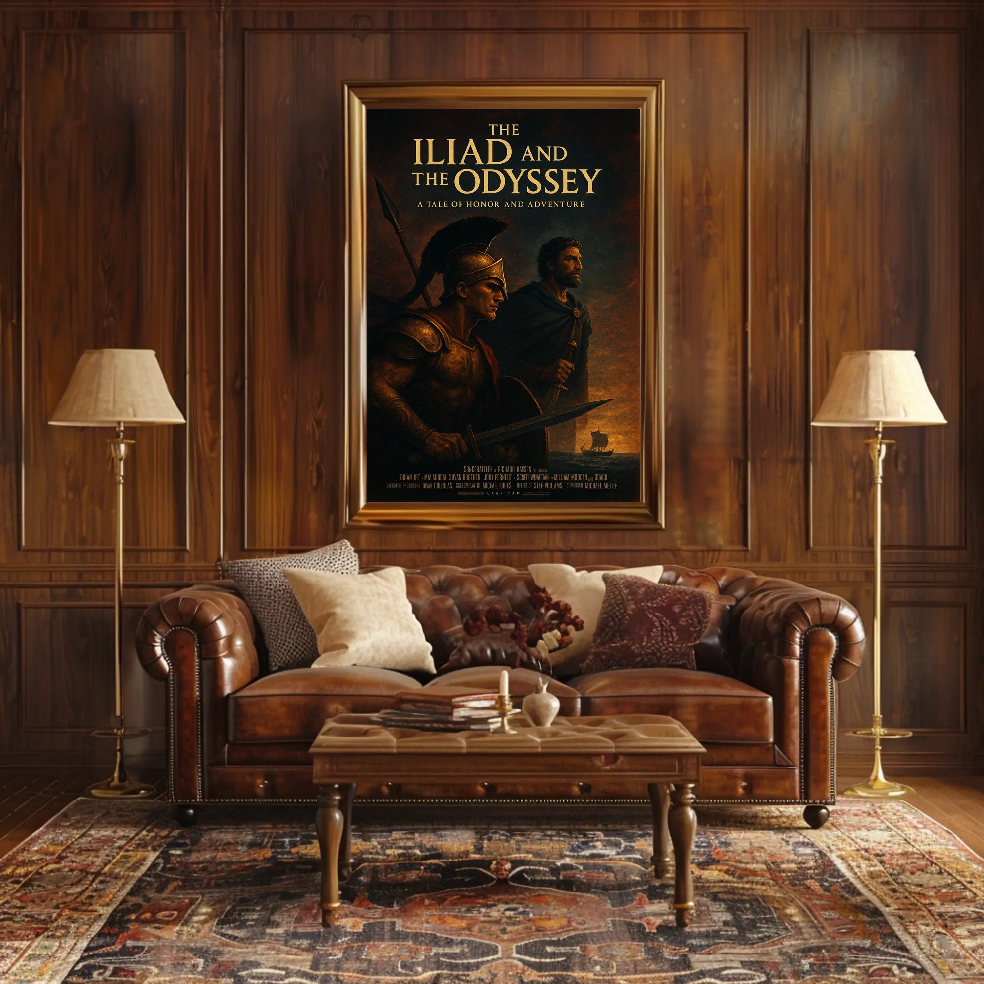 The Iliad and The Odyssey A Tale of Honor and Adventure Poster