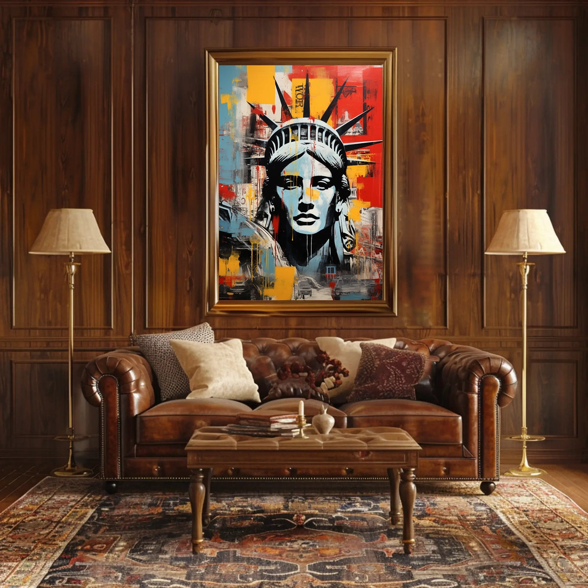 Statue of Liberty Modern Marvel Travel Poster