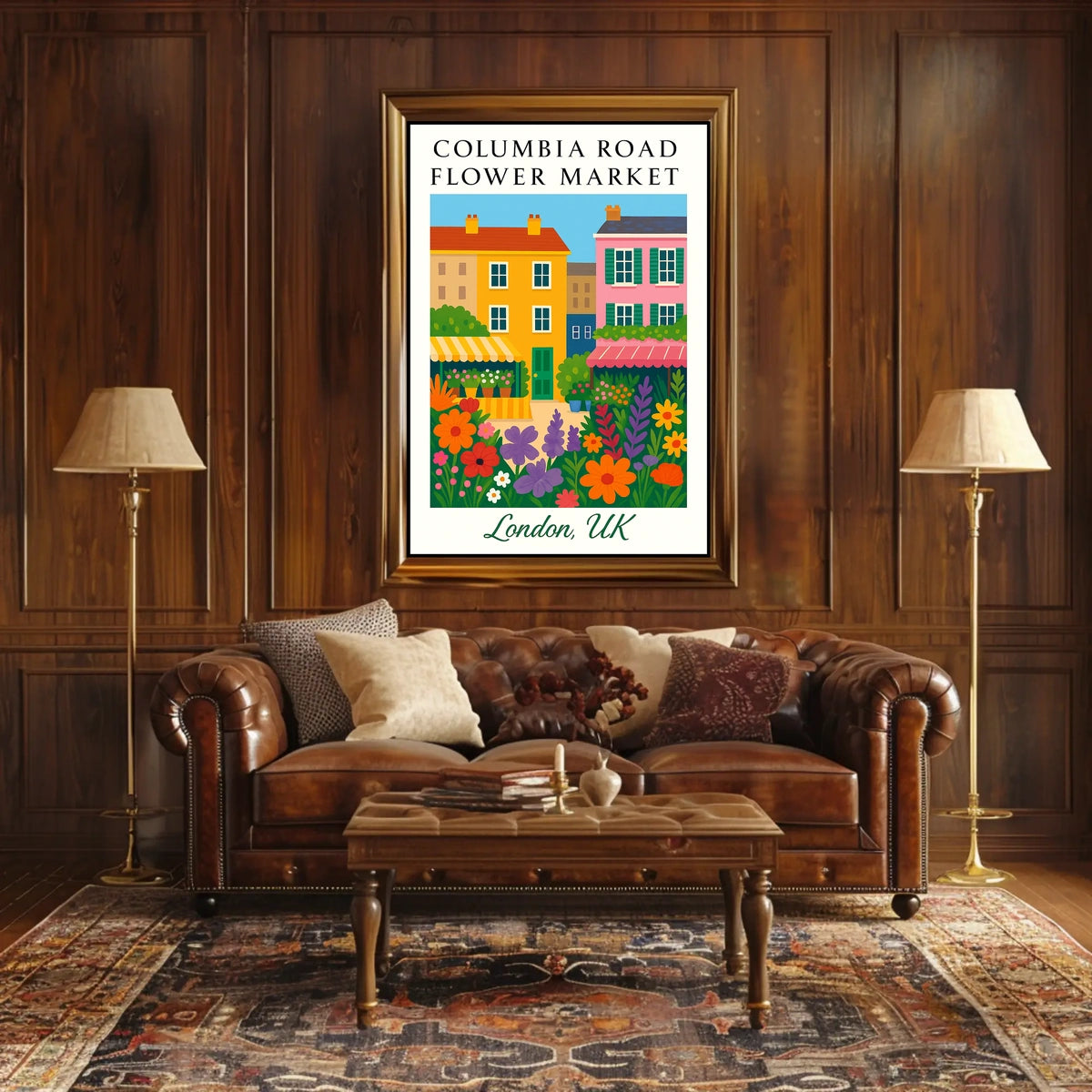 Columbia Road Flower Market Poster