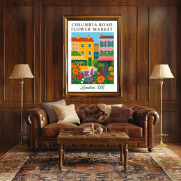 Columbia Road Flower Market Poster