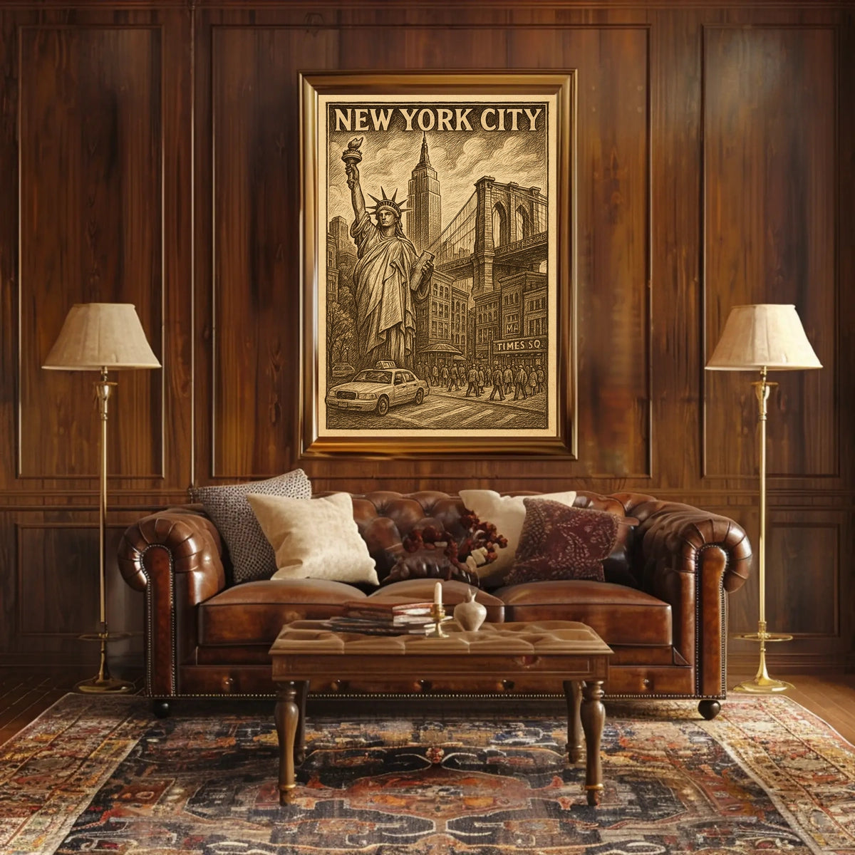 Iconic New York City Vintage Poster For NYC Lovers And Fans