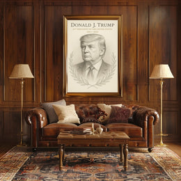 Donald J. Trump 45th President Poster PosterGoat