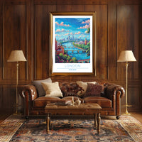 Scenic London Skyline Poster