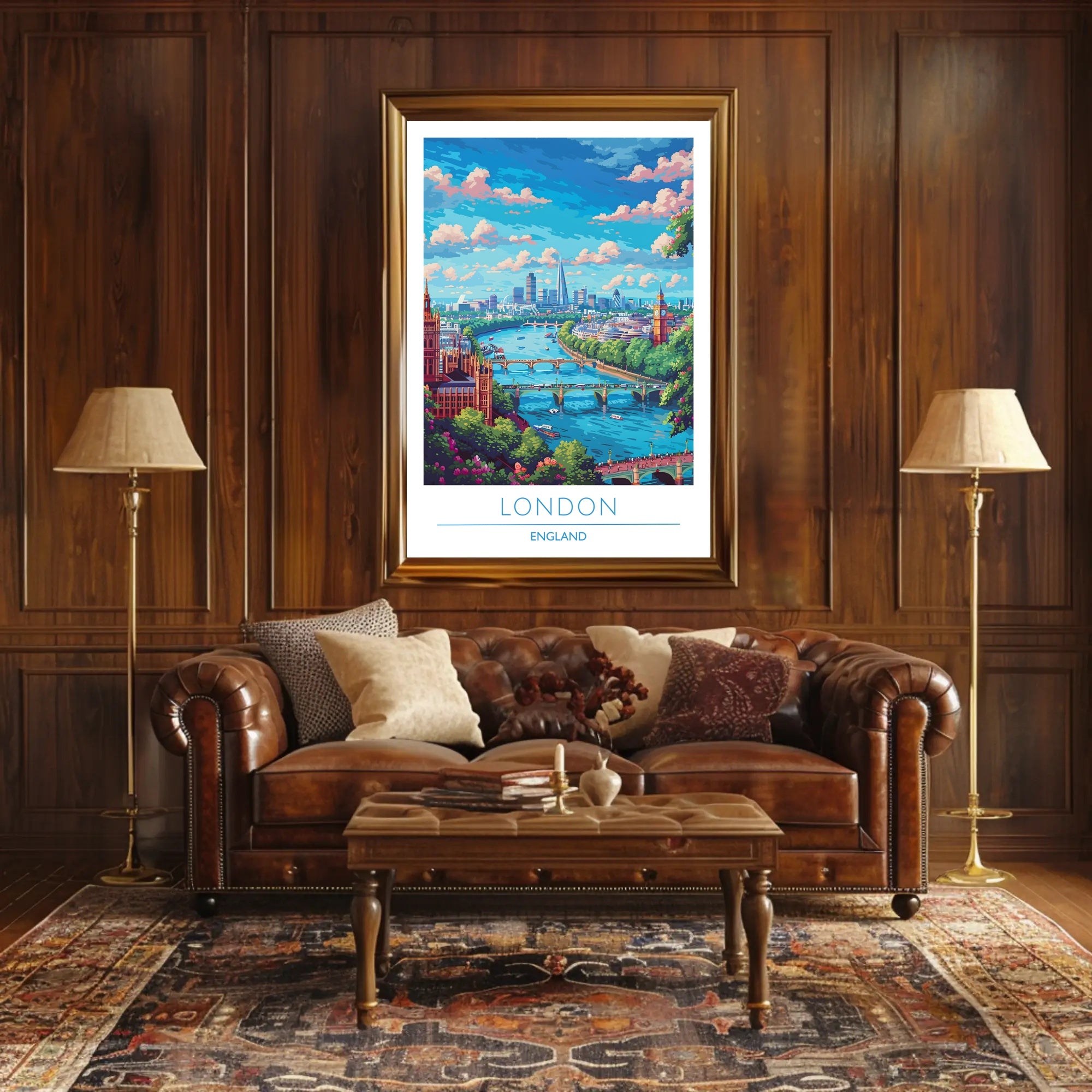 Scenic London Skyline Poster