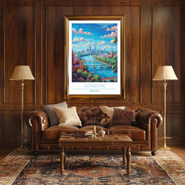 Scenic London Skyline Poster