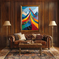 Abstract Modern Art Deco Style Poster