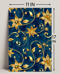 Luxurious Floral Baroque Art Nouveau Design Artistic Poster