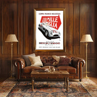 Mille Miglia 1955 Racing Poster