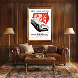 Mille Miglia 1955 Racing Poster