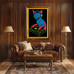 Dj Cat Vibes Poster