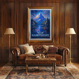 New Hampshire Majestic Mountain Poster
