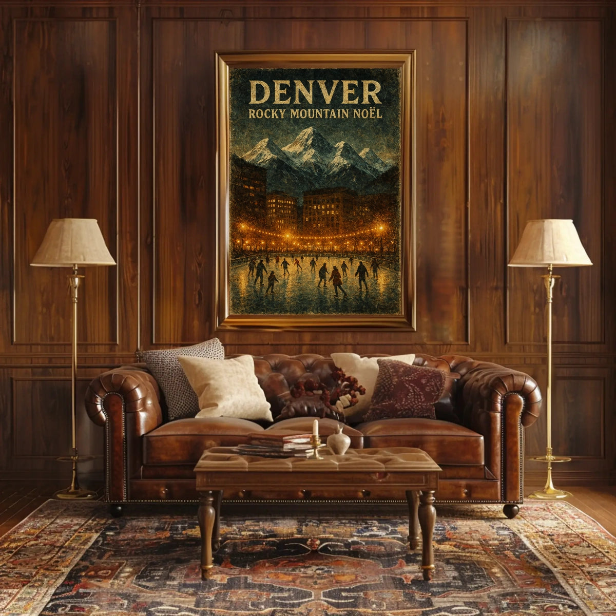 Denver Rocky Mountain Noël Poster