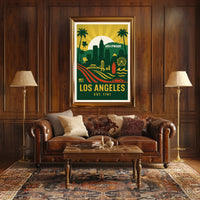 Los Angeles Highlights Poster PosterGoat