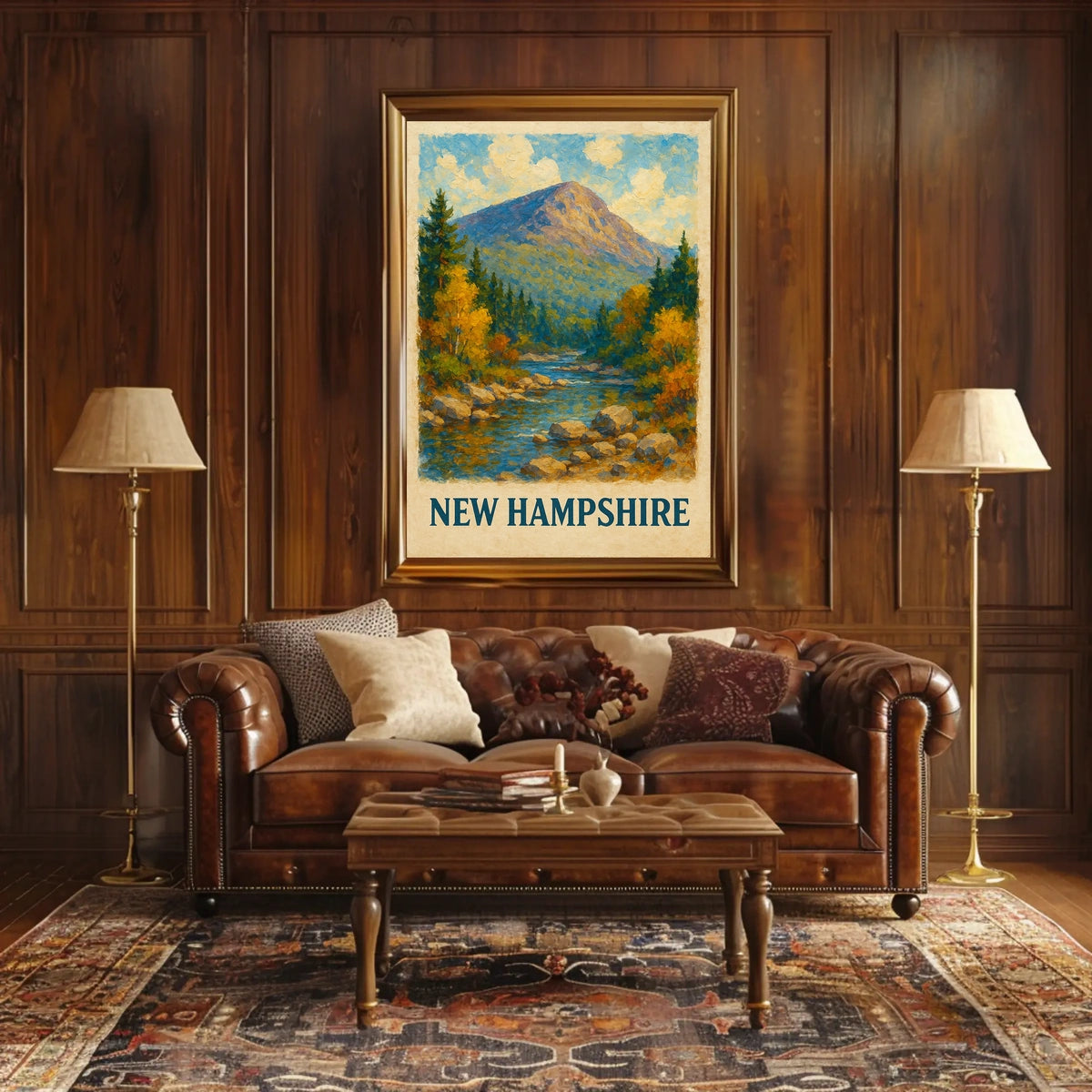 Scenic New Hampshire Landscape Poster