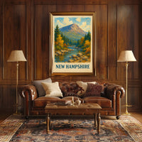 Scenic New Hampshire Landscape Poster