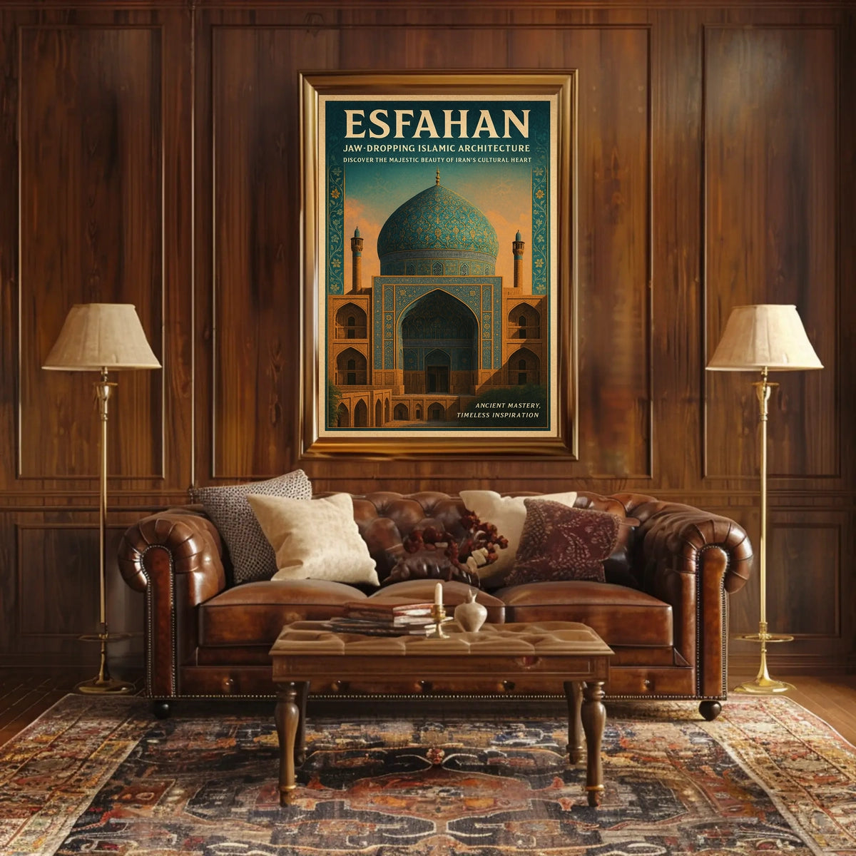 Esfahan Majestic Islamic Architecture Poster