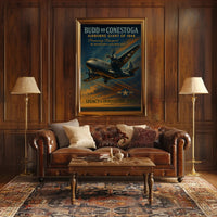 Budd RB Conestoga WWII Aviation Poster