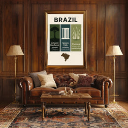 Wonders of Brazil Poster PosterGoat