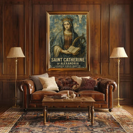 Saint Catherine Vintage Renaissance Religious Art Poster